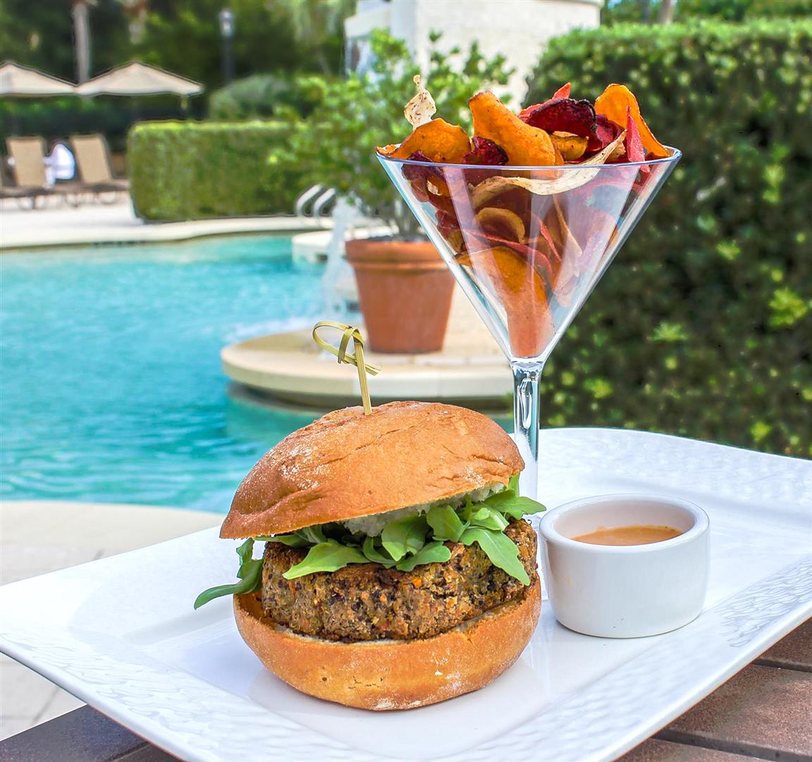 Burger by the Pool